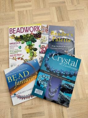Bundle of Books and Magazine -  Crystal Beading and Jewelry Making